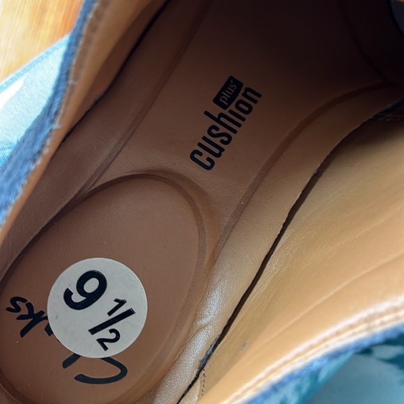 Clarks Exton Cushion Plus Blue Suede Leather Wingtip Lace Up Mens Oxford Loafers - Picture 5 of 12